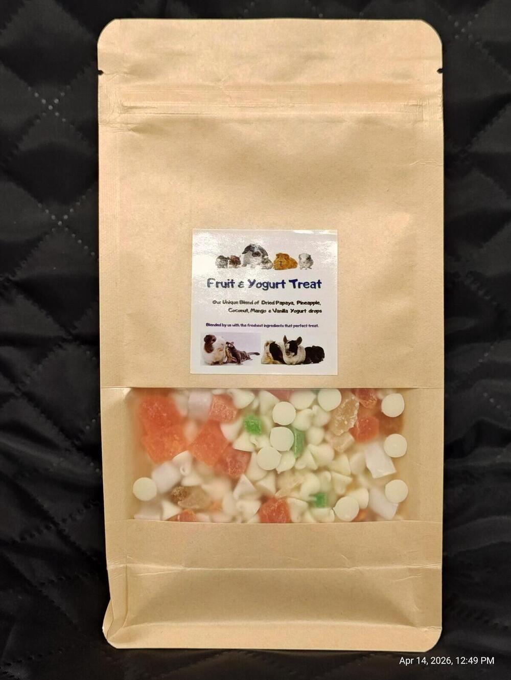 Fruit & Yogurt Blend for Chinchilla, Guinea Pigs, Bunnies, Sugar Gliders, Rats